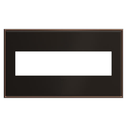 LEGRAND AWC4GOB4 ADORNE  Oil-Rubbed Bronze Four-Gang Screwless Wall Plate