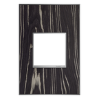 LEGRAND AWM1G2MA4 ADORNE  Macassar One-Gang Screwless Wall Plate