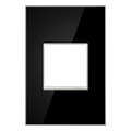 LEGRAND AWM1G2MB4 ADORNE  Mirror Black One-Gang Screwless Wall Plate