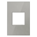 LEGRAND AWM1G2MS4 ADORNE  Brushed Stainless One-Gang Screwless Wall Plate