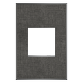 LEGRAND AWM1G2SL4 ADORNE  Slate Linen One-Gang Screwless Wall Plate