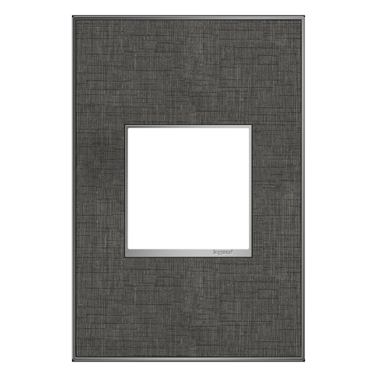 LEGRAND AWM1G2SL4 ADORNE  Slate Linen One-Gang Screwless Wall Plate