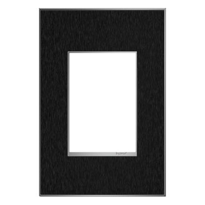 LEGRAND AWM1G3BLS4 ADORNE  Black Stainless One-Gang-Plus Screwless Wall Plate