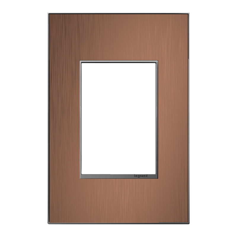 LEGRAND AWM1G3CU4 ADORNE  Copper One-Gang-Plus Screwless Wall Plate