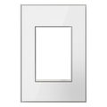 LEGRAND AWM1G3MW4 ADORNE  Mirror White One-Gang-Plus Screwless Wall Plate