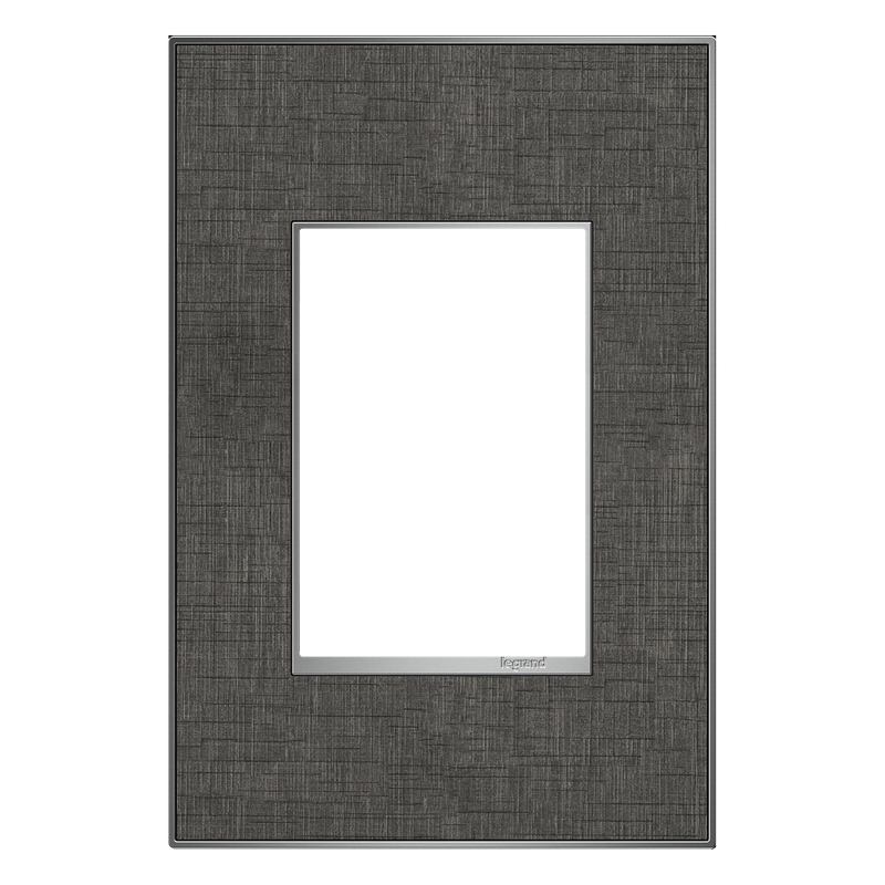 LEGRAND AWM1G3SL4 ADORNE  Slate Linen One-Gang-Plus Screwless Wall Plate