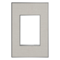 LEGRAND AWM1G3TL4 ADORNE  True Linen One-Gang-Plus Screwless Wall Plate