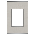 LEGRAND AWM1G3TL4 ADORNE  True Linen One-Gang-Plus Screwless Wall Plate