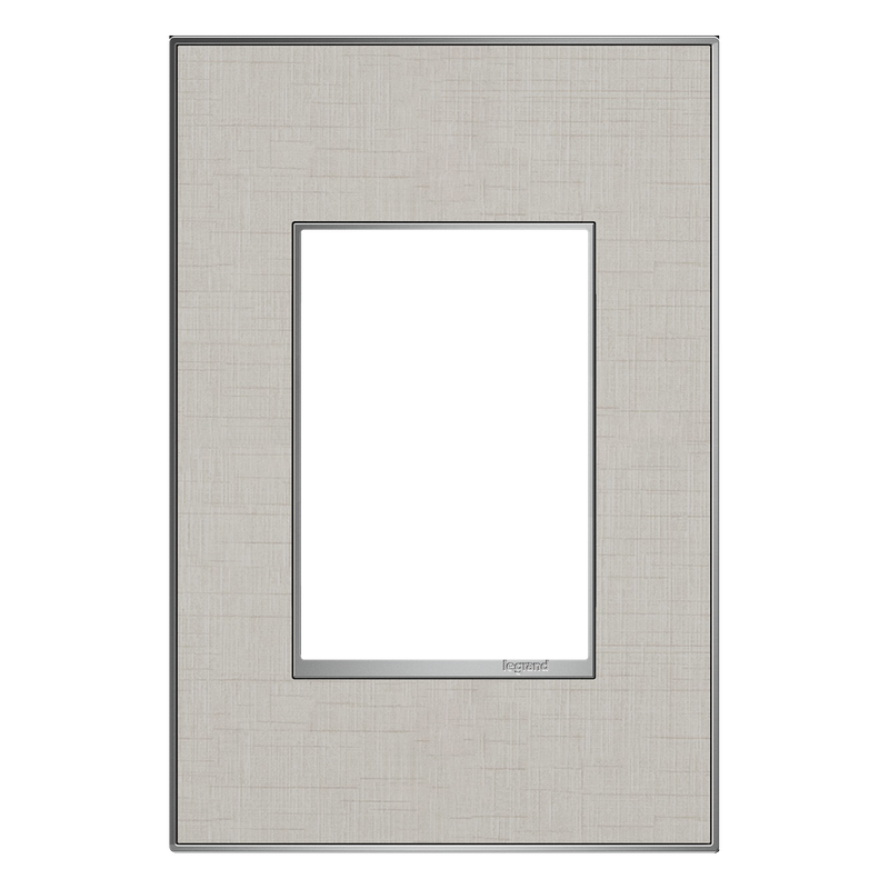 LEGRAND AWM1G3TL4 ADORNE  True Linen One-Gang-Plus Screwless Wall Plate