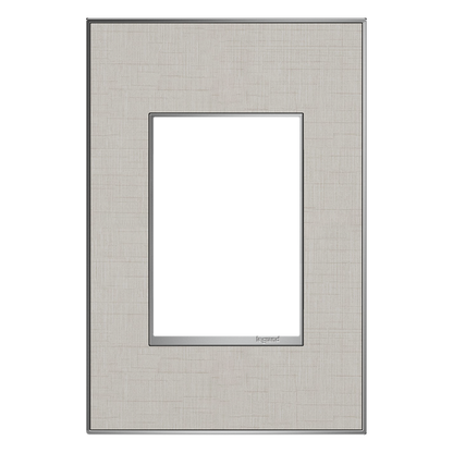 LEGRAND AWM1G3TL4 ADORNE  True Linen One-Gang-Plus Screwless Wall Plate