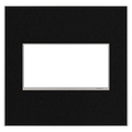 LEGRAND AWM2GBLS4 ADORNE  Black Stainless Two-Gang Screwless Wall Plate
