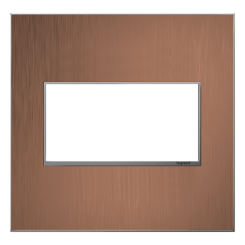 LEGRAND AWM2GCU4 ADORNE  Copper Two-Gang Screwless Wall Plate