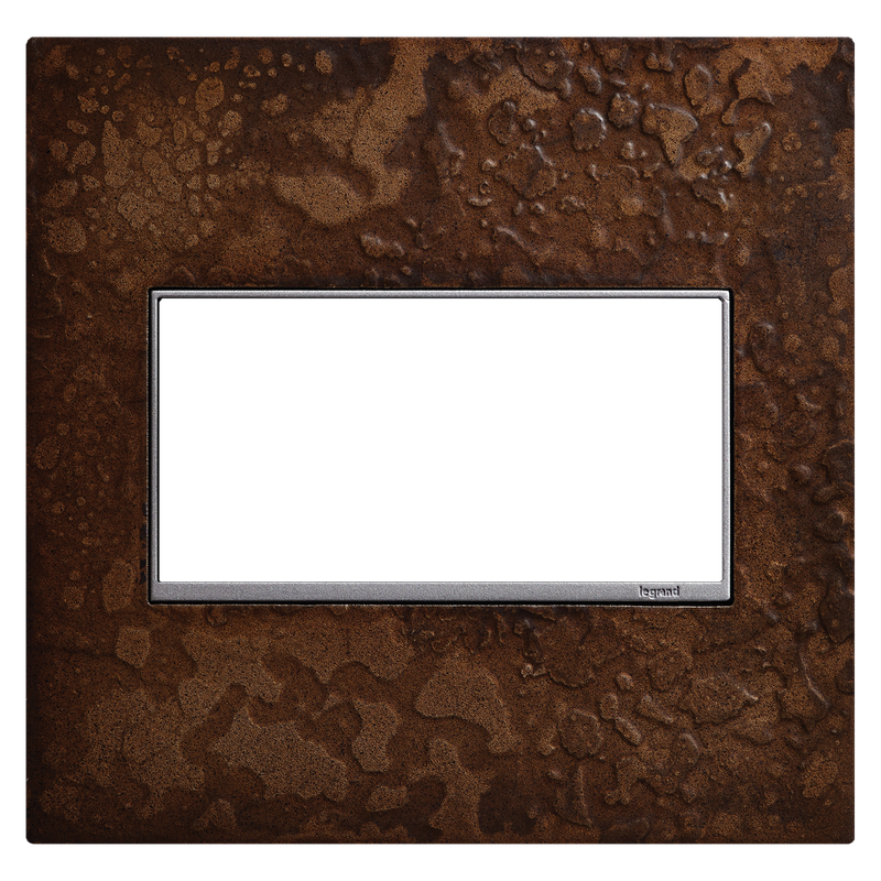 LEGRAND AWM2GHFBR1 ADORNE  Two-Gang Screwless Wall Plate in Hubbardton Forge Bronze