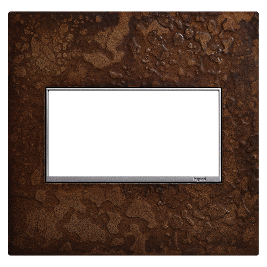 LEGRAND AWM2GHFBR1 ADORNE  Two-Gang Screwless Wall Plate in Hubbardton Forge Bronze