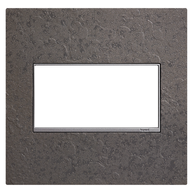 LEGRAND AWM2GHFFE1 ADORNE  Two-Gang Screwless Wall Plate in Hubbardton Forge Natural Iron