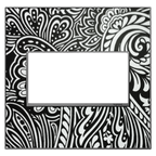 LEGRAND AWM2GM4 ADORNE  Custom Two-Gang Screwless Wall Plate, Magnesium Trim