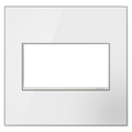 LEGRAND AWM2GMWW4 ADORNE  Mirror White-on-White Two-Gang Wall Plate