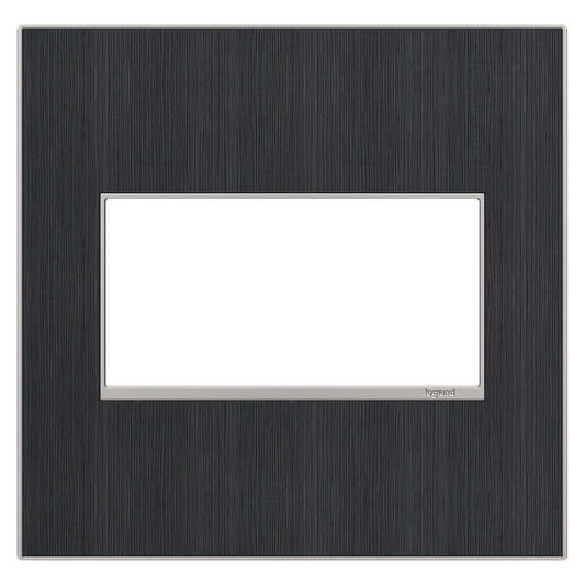 LEGRAND AWM2GRG4 ADORNE  Rustic Grey Two-Gang Screwless Wall Plate