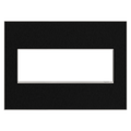 LEGRAND AWM3GBLS4 ADORNE  Black Stainless Three-Gang Screwless Wall Plate