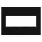 LEGRAND AWM3GBLS4 ADORNE  Black Stainless Three-Gang Screwless Wall Plate