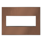 LEGRAND AWM3GCU4 ADORNE  Copper Three-Gang Screwless Wall Plate