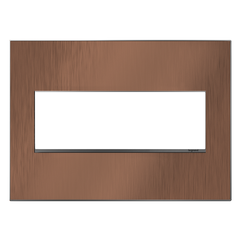 LEGRAND AWM3GCU4 ADORNE  Copper Three-Gang Screwless Wall Plate