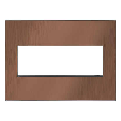 LEGRAND AWM3GCU4 ADORNE  Copper Three-Gang Screwless Wall Plate