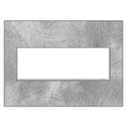 LEGRAND AWM3GSP4 ADORNE  Spiraled Stainless Three-Gang Screwless Wall Plate