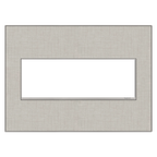 LEGRAND AWM3GTL4 ADORNE  True Linen Three-Gang Screwless Wall Plate