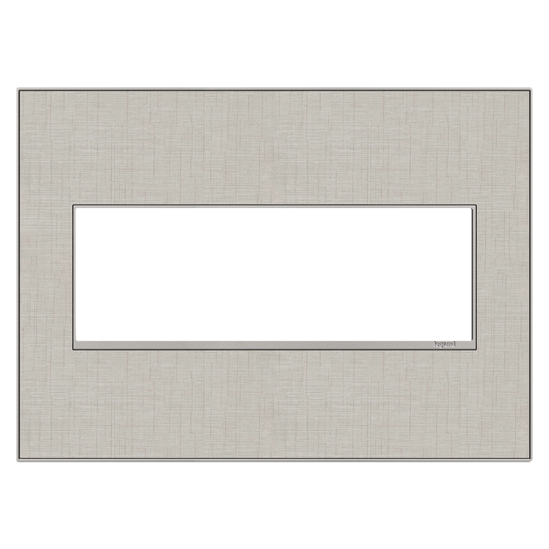 LEGRAND AWM3GTL4 ADORNE  True Linen Three-Gang Screwless Wall Plate