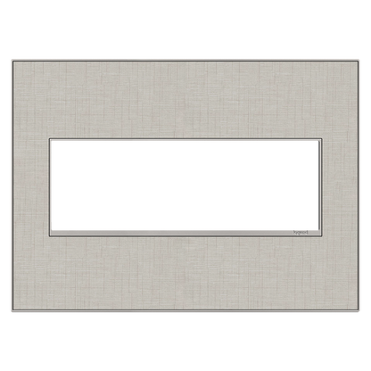 LEGRAND AWM3GTL4 ADORNE  True Linen Three-Gang Screwless Wall Plate