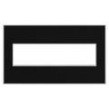 LEGRAND AWM4GBLS4 ADORNE  Black Stainless Four-Gang Screwless Wall Plate