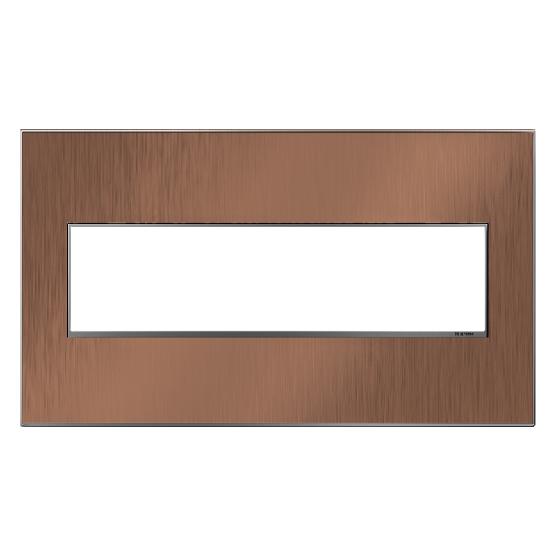 LEGRAND AWM4GCU4 ADORNE  Copper Four-Gang Screwless Wall Plate