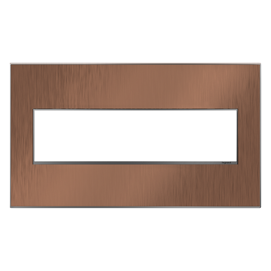 LEGRAND AWM4GCU4 ADORNE  Copper Four-Gang Screwless Wall Plate