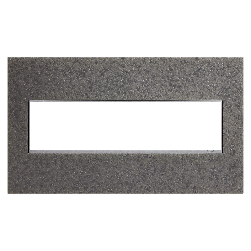 LEGRAND AWM4GHFFE1 ADORNE  Four-Gang Screwless Wall Plate in Hubbardton Forge Natural Iron