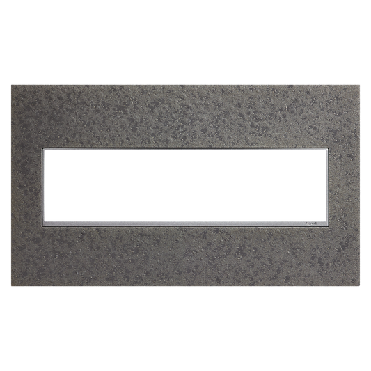 LEGRAND AWM4GHFFE1 ADORNE  Four-Gang Screwless Wall Plate in Hubbardton Forge Natural Iron