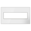 LEGRAND AWM4GMW4 ADORNE  Mirror White Four-Gang Screwless Wall Plate