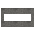LEGRAND AWM4GSL4 ADORNE  Slate Linen Four-Gang Screwless Wall Plate