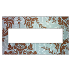 LEGRAND AWM4GW4 ADORNE  Custom Four-Gang Screwless Wall Plate, White Trim