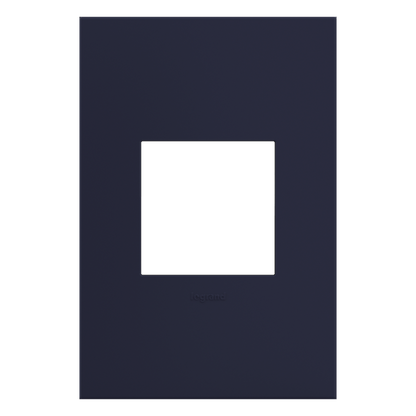 LEGRAND AWP1G2BN4 ADORNE  Bleu Noir One-Gang Screwless Wall Plate