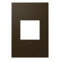 LEGRAND AWP1G2BR6 ADORNE  Bronze One-Gang Screwless Wall Plate with Microban