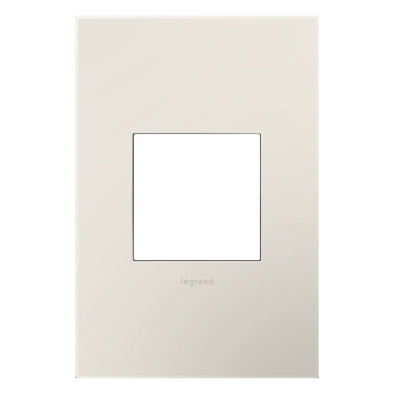 LEGRAND AWP1G2LA6 ADORNE  Satin Light Almond One-Gang Screwless Wall Plate