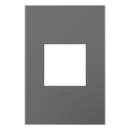 LEGRAND AWP1G2MG6 ADORNE  Magnesium One-Gang Screwless Wall Plate with Microban