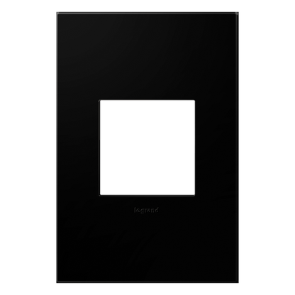 LEGRAND AWP1G2NK4 ADORNE  Black Ink One-Gang Screwless Wall Plate