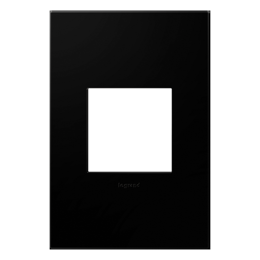 LEGRAND AWP1G2NK4 ADORNE  Black Ink One-Gang Screwless Wall Plate