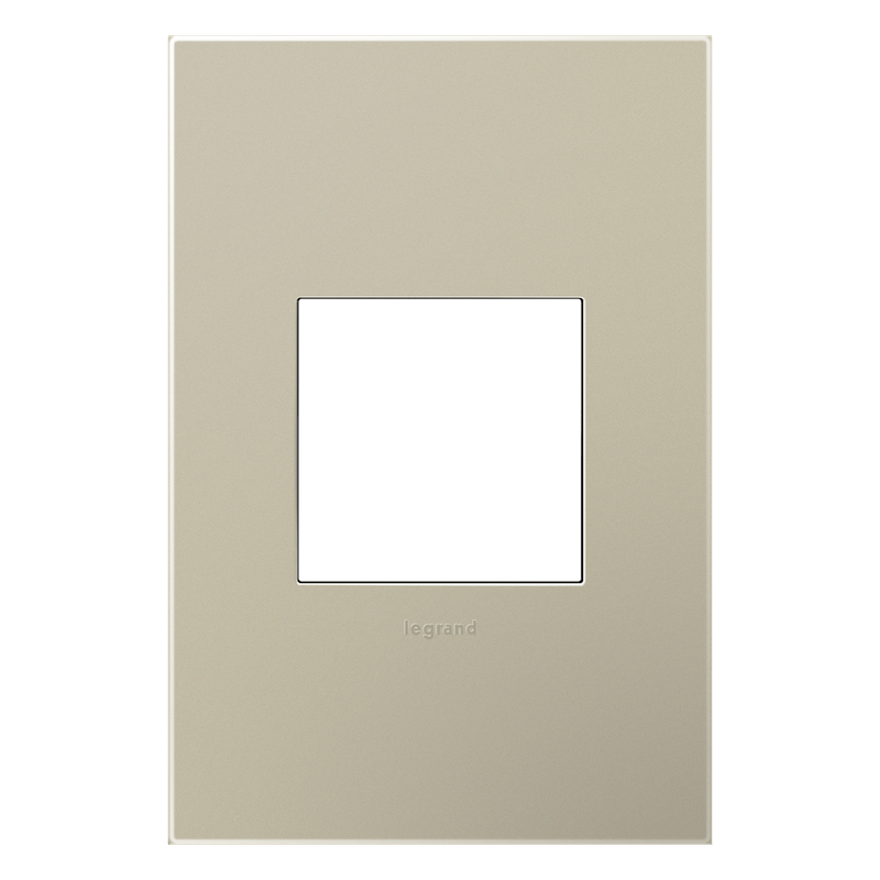 LEGRAND AWP1G2TM6 ADORNE  Titanium One-Gang Screwless Wall Plate with Microban