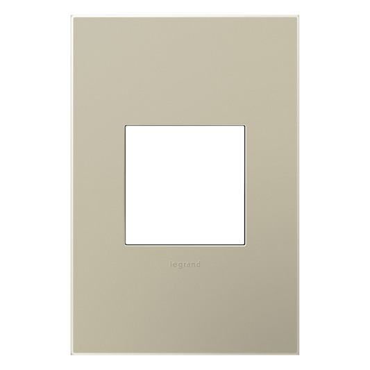 LEGRAND AWP1G2TM6 ADORNE  Titanium One-Gang Screwless Wall Plate with Microban