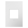 LEGRAND AWP1G2WH6 ADORNE  Gloss White One-Gang Screwless Wall Plate with Microban