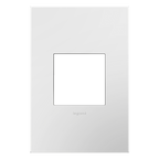 LEGRAND AWP1G2WH6 ADORNE  Gloss White One-Gang Screwless Wall Plate with Microban