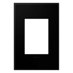 LEGRAND AWP1G3NK4 ADORNE  Black Ink One-Gang-Plus Screwless Wall Plate